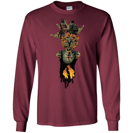 T-Shirts Maroon / S Last of Us Men's Long Sleeve T-Shirt