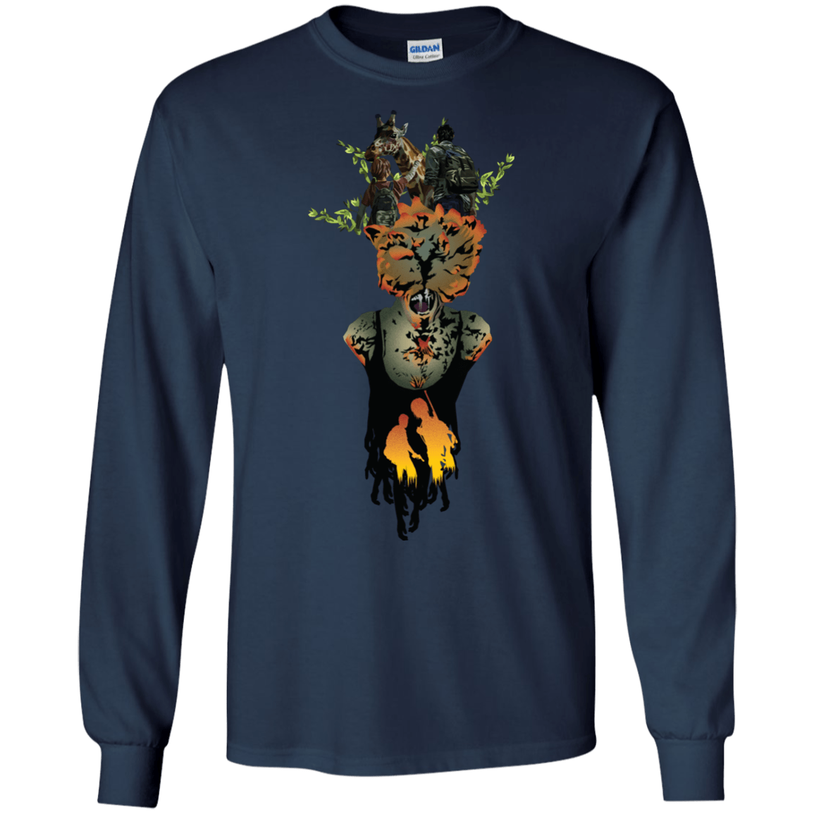 T-Shirts Navy / S Last of Us Men's Long Sleeve T-Shirt