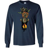 T-Shirts Navy / S Last of Us Men's Long Sleeve T-Shirt