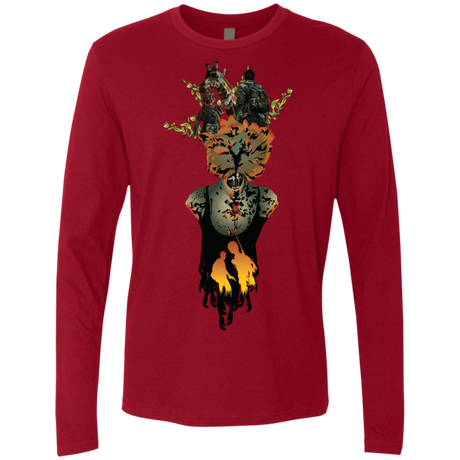 T-Shirts Cardinal / S Last of Us Men's Premium Long Sleeve