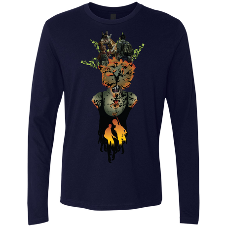 T-Shirts Midnight Navy / S Last of Us Men's Premium Long Sleeve