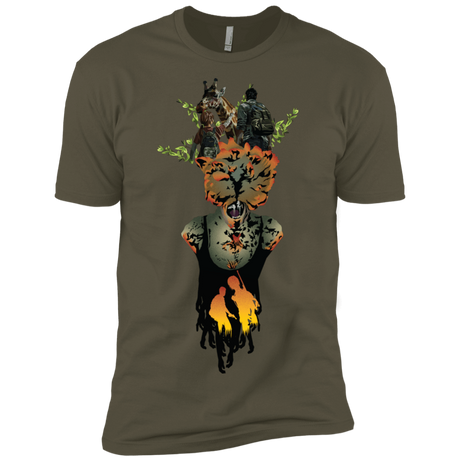 T-Shirts Military Green / X-Small Last of Us Men's Premium T-Shirt