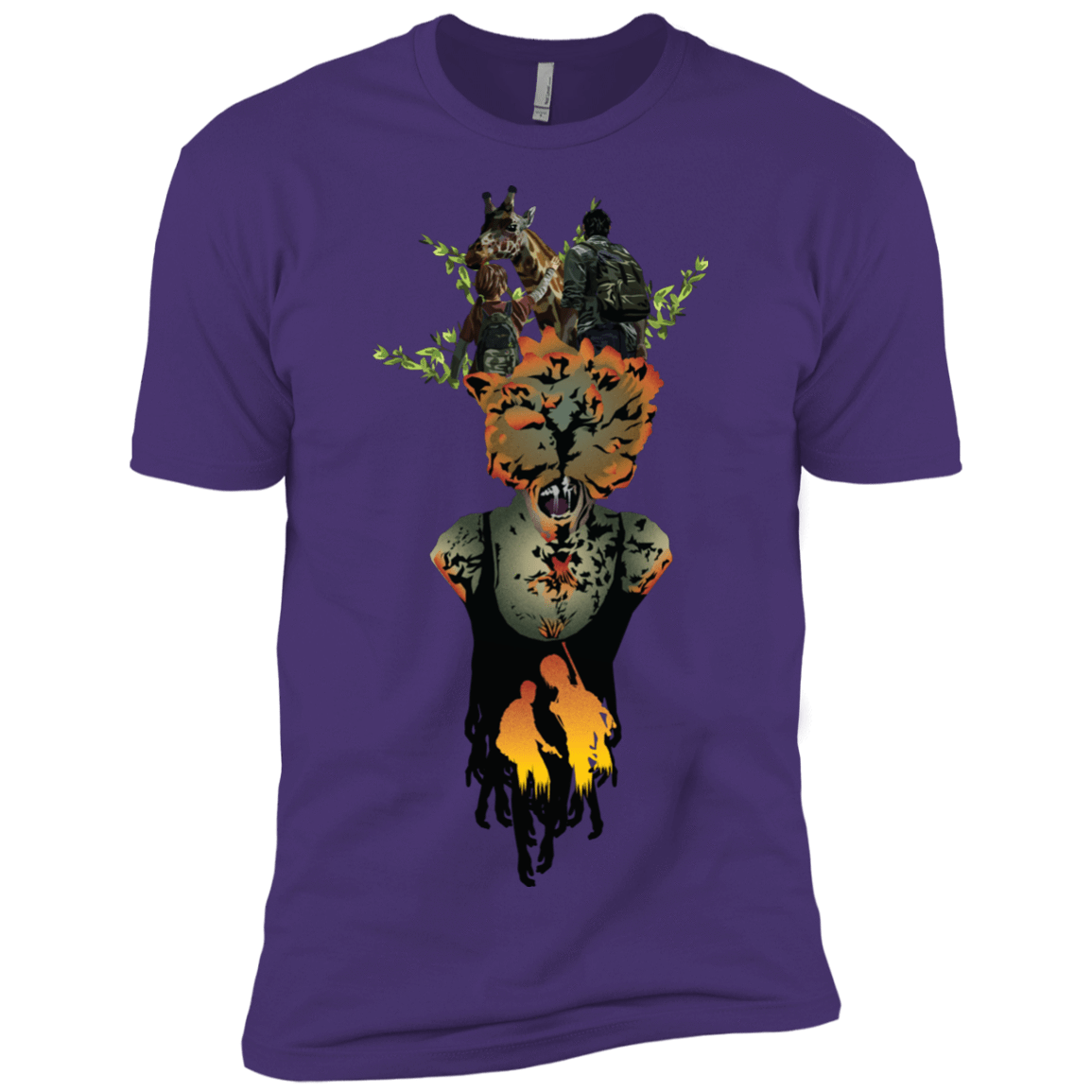T-Shirts Purple Rush/ / X-Small Last of Us Men's Premium T-Shirt