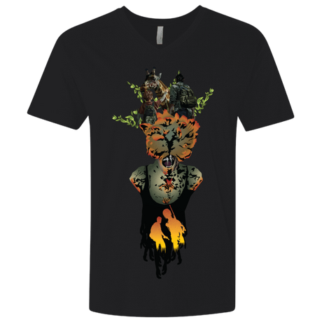 T-Shirts Black / X-Small Last of Us Men's Premium V-Neck
