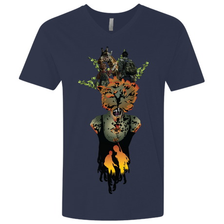 T-Shirts Midnight Navy / X-Small Last of Us Men's Premium V-Neck