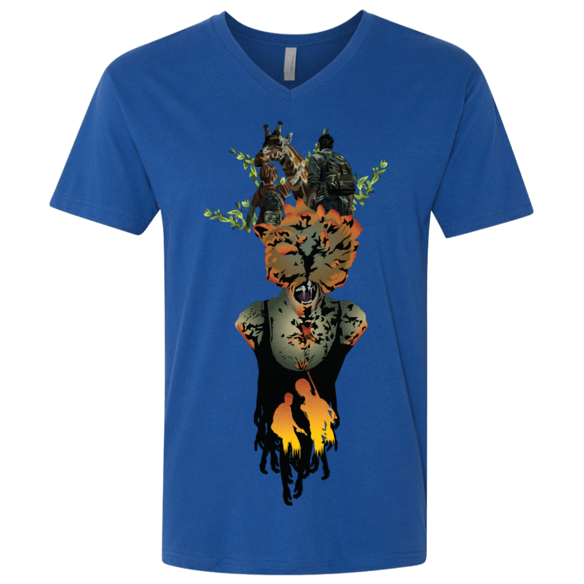 T-Shirts Royal / X-Small Last of Us Men's Premium V-Neck