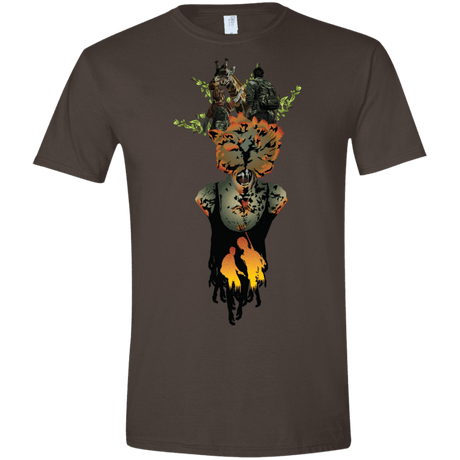 T-Shirts Dark Chocolate / S Last of Us Men's Semi-Fitted Softstyle