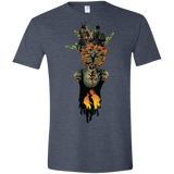 T-Shirts Heather Navy / S Last of Us Men's Semi-Fitted Softstyle