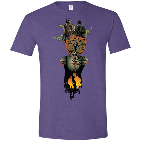 T-Shirts Heather Purple / S Last of Us Men's Semi-Fitted Softstyle