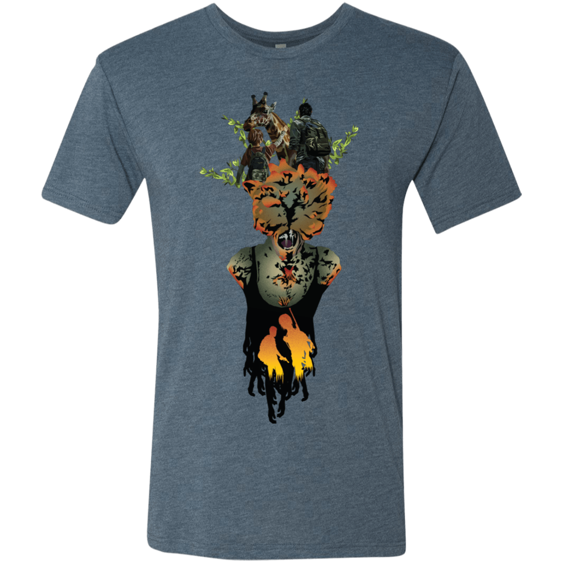 T-Shirts Indigo / S Last of Us Men's Triblend T-Shirt