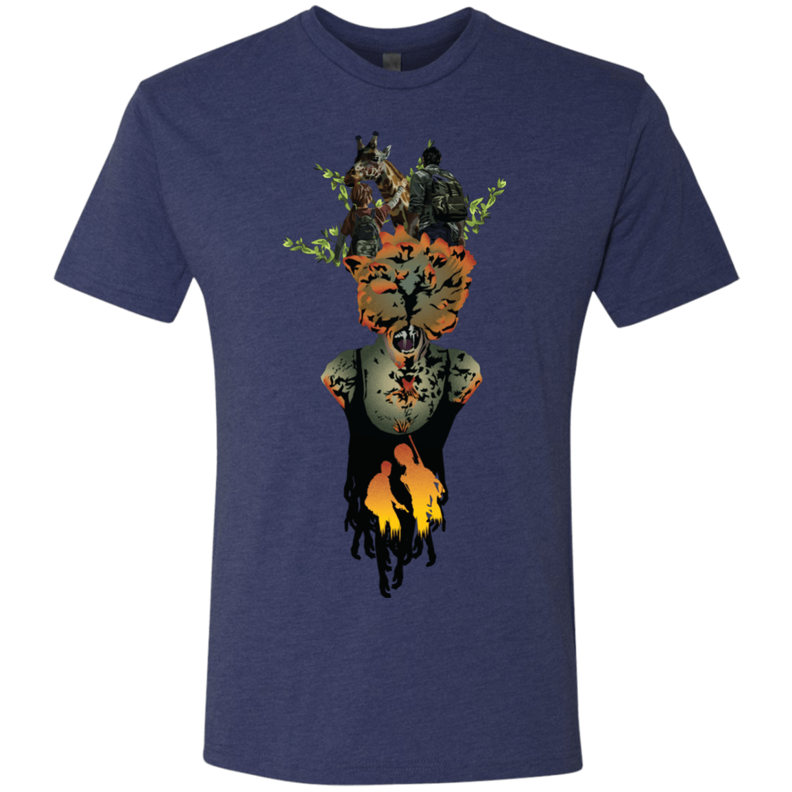 T-Shirts Vintage Navy / S Last of Us Men's Triblend T-Shirt