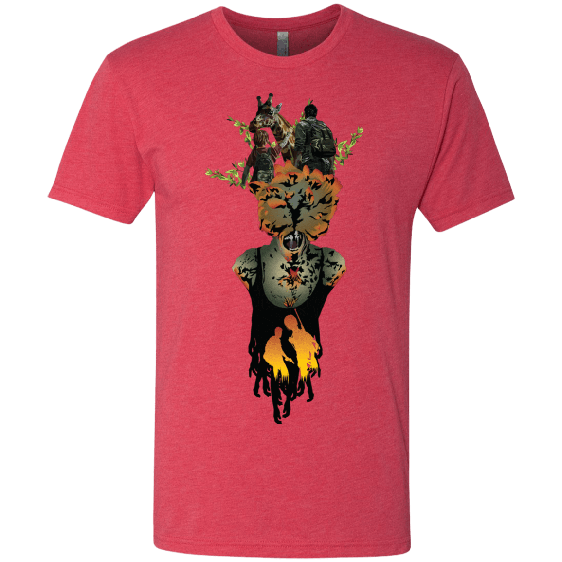 T-Shirts Vintage Red / S Last of Us Men's Triblend T-Shirt