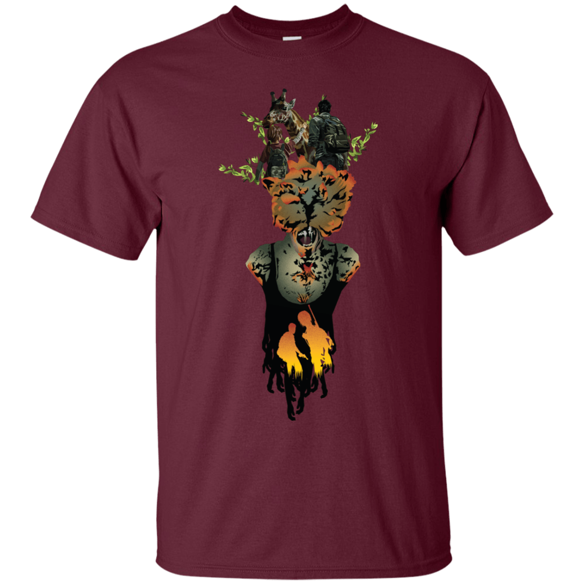 T-Shirts Maroon / S Last of Us T-Shirt