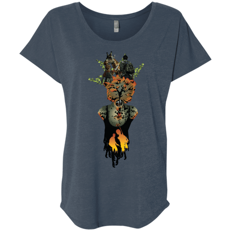 T-Shirts Indigo / X-Small Last of Us Triblend Dolman Sleeve