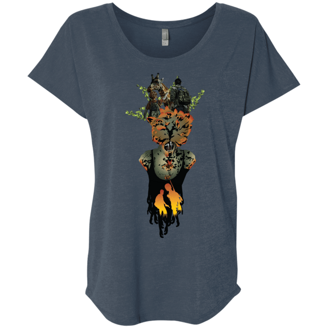 T-Shirts Indigo / X-Small Last of Us Triblend Dolman Sleeve