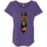 T-Shirts Purple Rush / X-Small Last of Us Triblend Dolman Sleeve