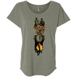 T-Shirts Venetian Grey / X-Small Last of Us Triblend Dolman Sleeve