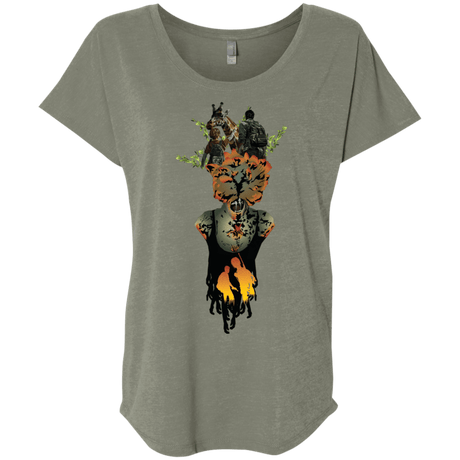 T-Shirts Venetian Grey / X-Small Last of Us Triblend Dolman Sleeve