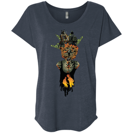 T-Shirts Vintage Navy / X-Small Last of Us Triblend Dolman Sleeve