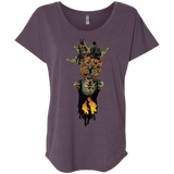 T-Shirts Vintage Purple / X-Small Last of Us Triblend Dolman Sleeve