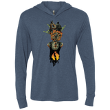 T-Shirts Indigo / X-Small Last of Us Triblend Long Sleeve Hoodie Tee