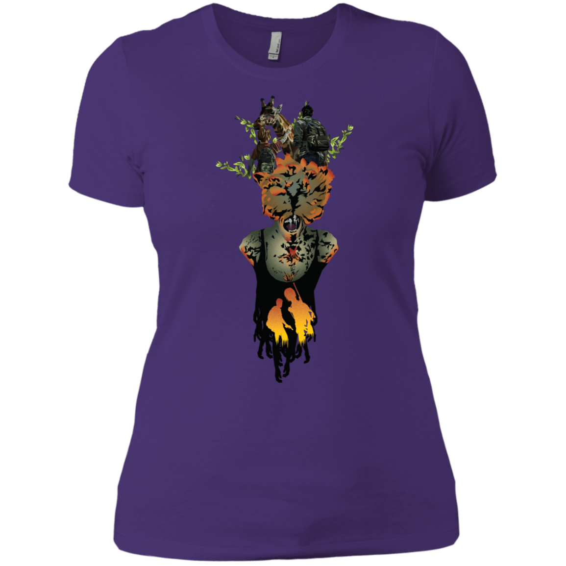 T-Shirts Purple Rush/ / X-Small Last of Us Women's Premium T-Shirt