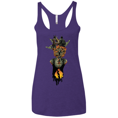 T-Shirts Purple Rush / X-Small Last of Us Women's Triblend Racerback Tank