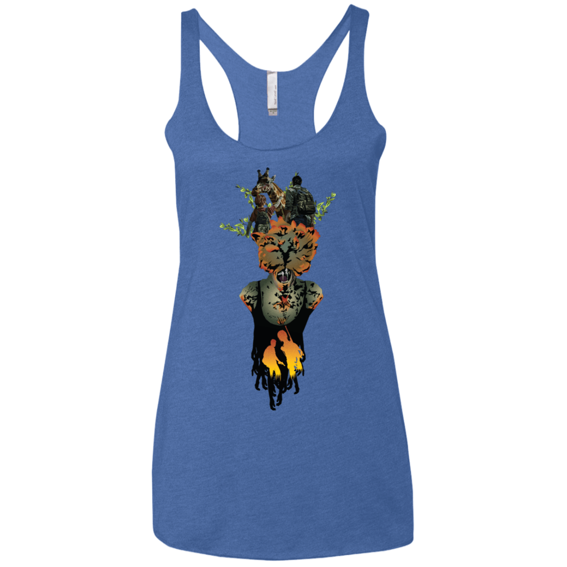 T-Shirts Vintage Royal / X-Small Last of Us Women's Triblend Racerback Tank