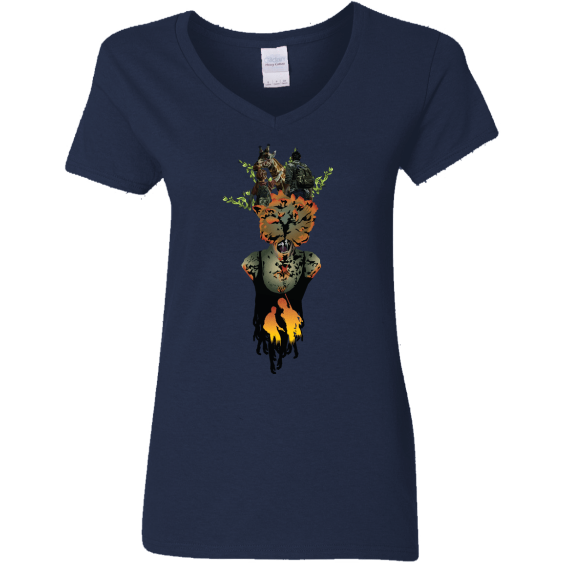 T-Shirts Navy / S Last of Us Women's V-Neck T-Shirt