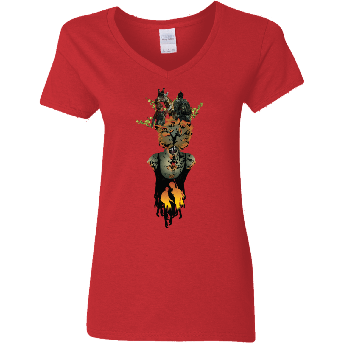 T-Shirts Red / S Last of Us Women's V-Neck T-Shirt