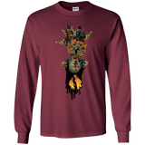 T-Shirts Maroon / YS Last of Us Youth Long Sleeve T-Shirt