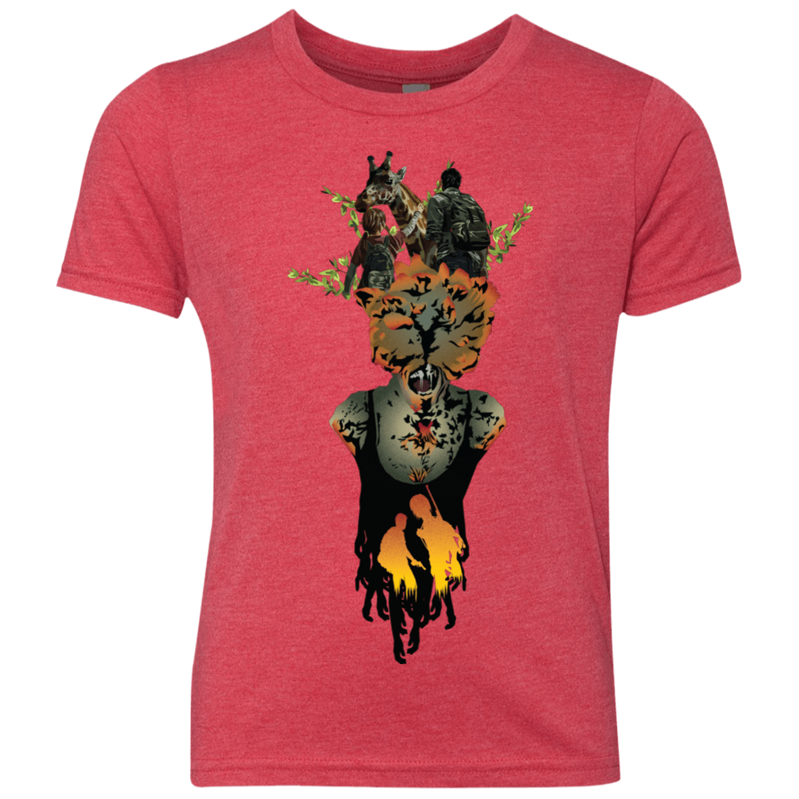 T-Shirts Vintage Red / YXS Last of Us Youth Triblend T-Shirt