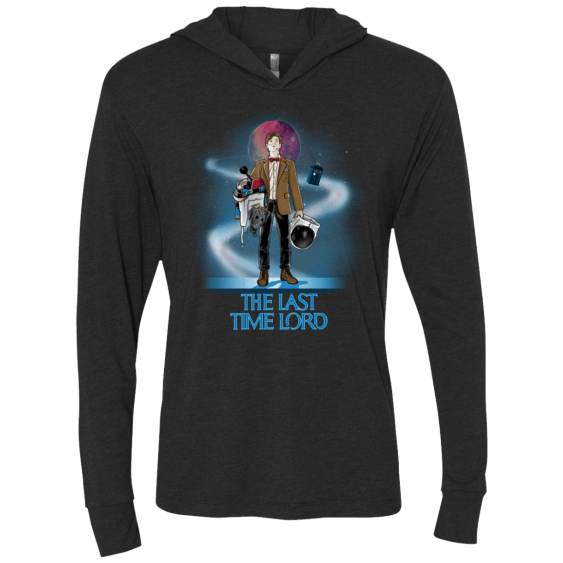 T-Shirts Vintage Black / X-Small Last Time Lord Triblend Long Sleeve Hoodie Tee