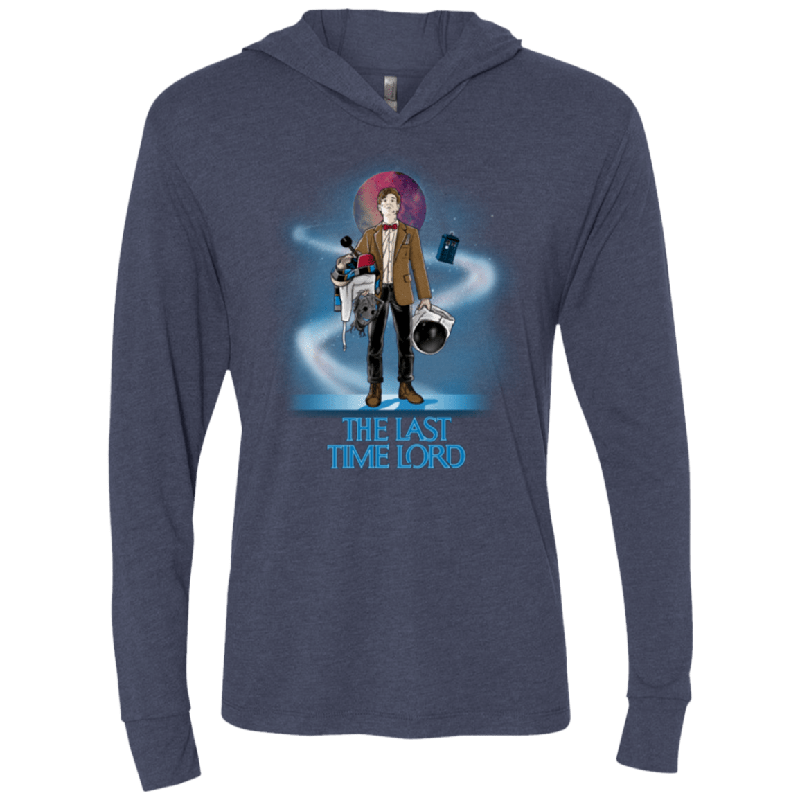 T-Shirts Vintage Navy / X-Small Last Time Lord Triblend Long Sleeve Hoodie Tee