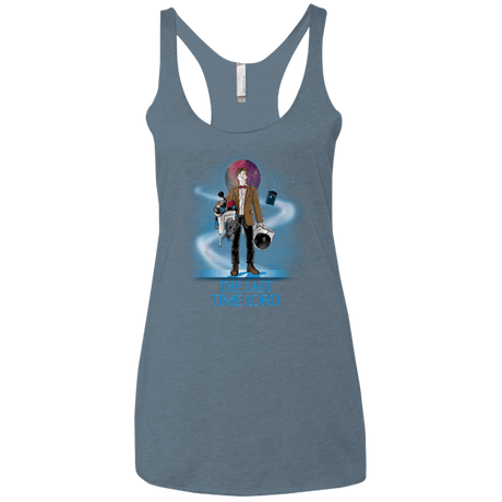 T-Shirts Indigo / X-Small Last Time Lord Women's Triblend Racerback Tank