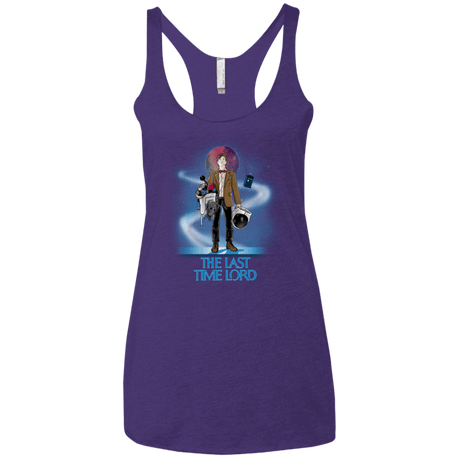 T-Shirts Purple / X-Small Last Time Lord Women's Triblend Racerback Tank