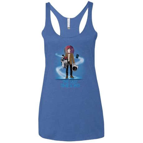 T-Shirts Vintage Royal / X-Small Last Time Lord Women's Triblend Racerback Tank