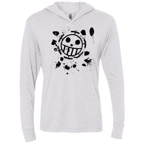 T-Shirts Heather White / X-Small Law Triblend Long Sleeve Hoodie Tee