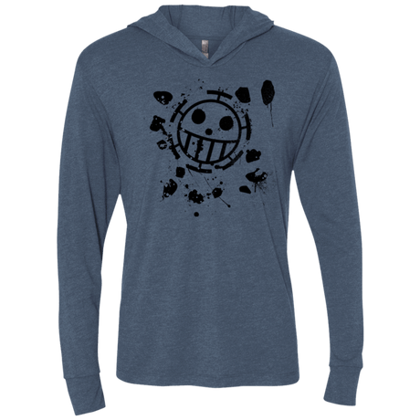 T-Shirts Indigo / X-Small Law Triblend Long Sleeve Hoodie Tee