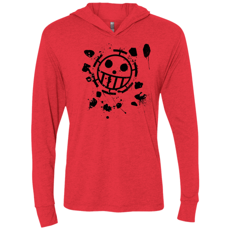 T-Shirts Vintage Red / X-Small Law Triblend Long Sleeve Hoodie Tee