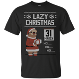 T-Shirts Black / S Lazy Christmas T-Shirt