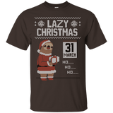 T-Shirts Dark Chocolate / S Lazy Christmas T-Shirt