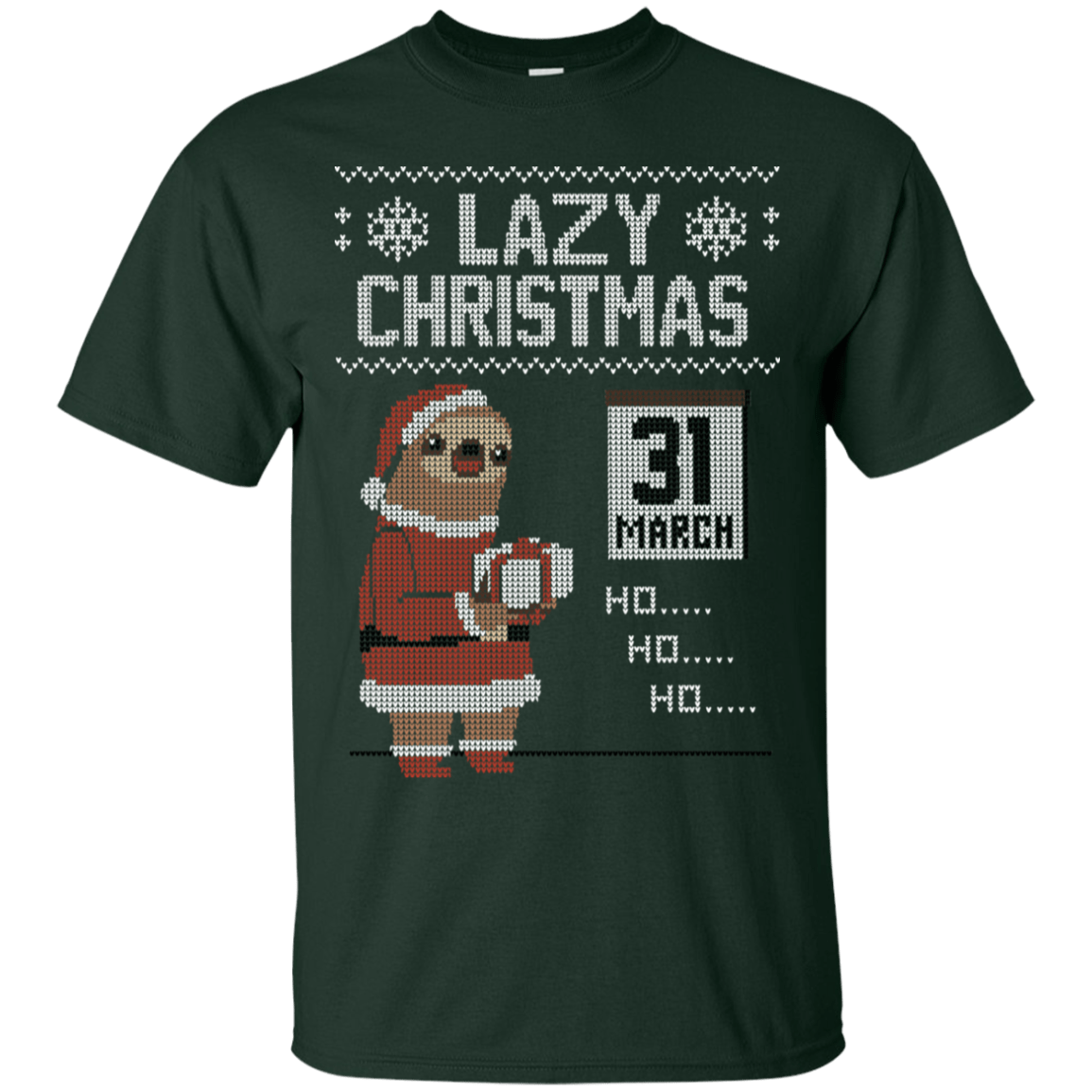 T-Shirts Forest / S Lazy Christmas T-Shirt