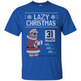 T-Shirts Royal / S Lazy Christmas T-Shirt