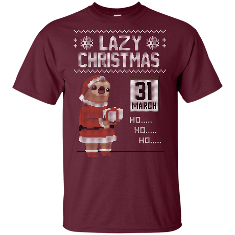 T-Shirts Lazy Christmas Youth T-Shirt