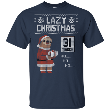 T-Shirts Navy / YXS Lazy Christmas Youth T-Shirt