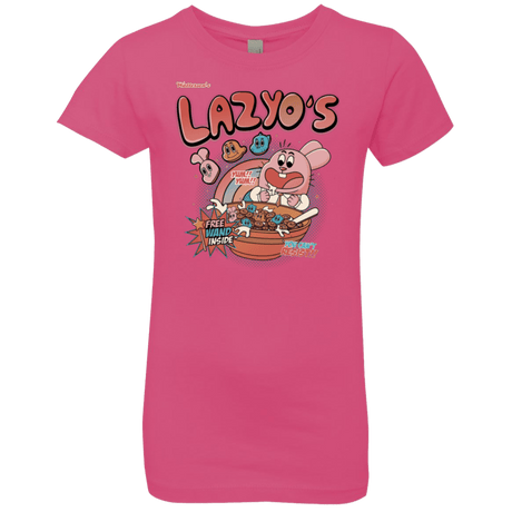 T-Shirts Hot Pink / YXS Lazyo's Girls Premium T-Shirt