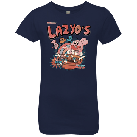 T-Shirts Midnight Navy / YXS Lazyo's Girls Premium T-Shirt