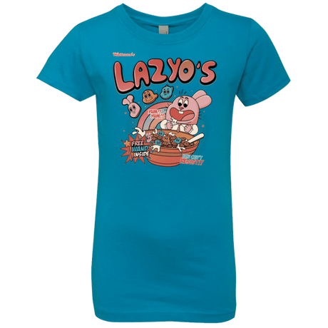 T-Shirts Turquoise / YXS Lazyo's Girls Premium T-Shirt