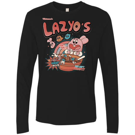 T-Shirts Black / Small Lazyo's Men's Premium Long Sleeve